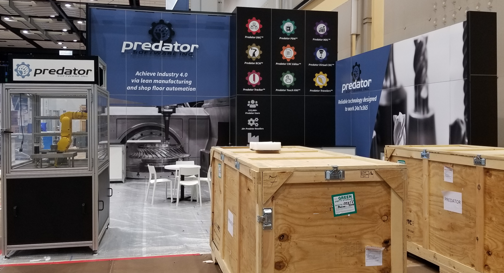 Predator Software setup at IMTS 2018