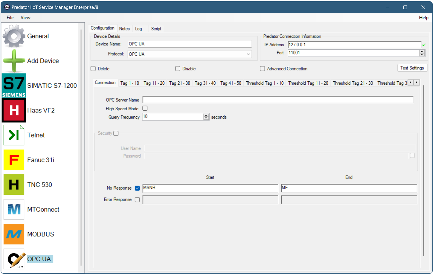 Predator IIoT Service Software